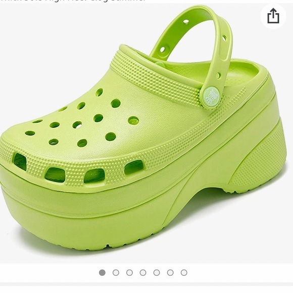 Shoes - Green Clog Slip on sandal